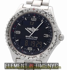 Breitling Chronospace Steel Quartz Multifunction 42mm 1990's A56012.1 w/Papers