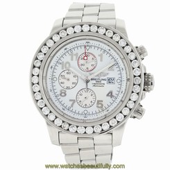 Breitling Aeromarine Super Avenger 7.50ct Diamond Chronograph Mens Watch A133701