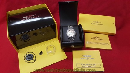 Breitling Galactic 36 Automatic Diamond Watch