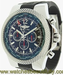 Breitling Bentley GMT Black Dial Chronograph Auto A47362S4/B919 List $11,860 845960026321