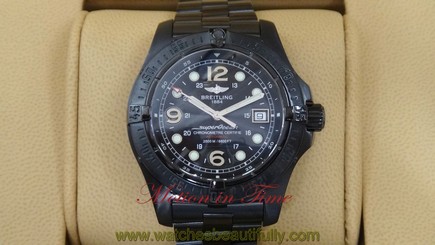 Breitling Superocean Steelfish X-Plus XL Black PVD Steel RARE Ref#A17390