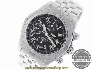BREITLING CHRONOMAT EVOLUTION A13356 AUTOMATIC CHRONOGRAPH BLACK A1335611/B898