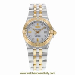 Breitling Galactic 30 C71340L2/A715-TT Steel & 18K Rose Gold Quartz Ladies Watch