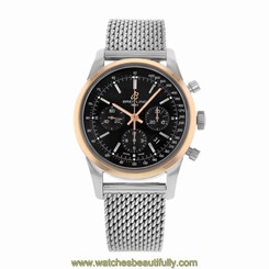 Breitling Transocean UB015212/BC74-154A Steel & Rose Gold Automatic Men's Watch