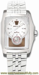 NEW Breitling for Bentley Flying B Jump Hour Diamond Dial Stainless Band A28362