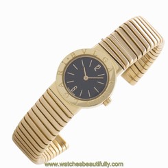 Bulgari Tubogas BB 23 2T 18k Yellow Gold Swiss quartz fine ladies jewelry watch
