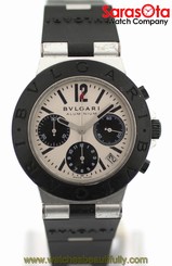 BVLGARI Diagano AC 38 TA Automatic Chronograph Aluminium Sport Men's Watch