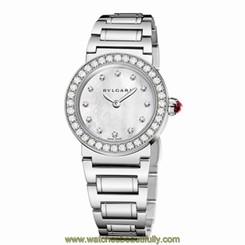 New Bulgari Bulgari Lady Steel Quartz 26mm Diamonds Watch BBL26WSDS/12