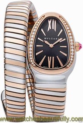 Bvlgari Bulgari Serpenti Tubogas 35mm sp35bspgd.1t Steel & Rose Gold Ret: $12600