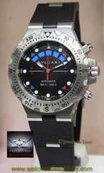 Bvlgari Diagono Chronograph Regatta Steel Scuba Watch Box/Books Bulgari SD40SRE