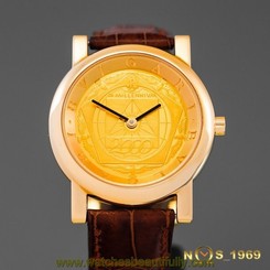 BULGARI ANFITEATRO MILLENIM III 18K GOLD AT 35 MGL MEN'S BOX & PAPERS