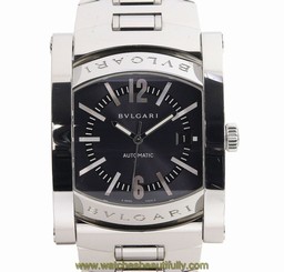 Pre-Owned BVLGARI Assioma AA48S Men's SS Gray Dial Automatic Watch, MD