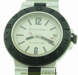 BVLGARI Aluminium Ref. AL38A Stainless Steel & Rubber 38mm Automatic Mens Watch 7612902050446