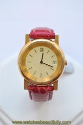 W170- Bvlgari 18k Solid Gold Watch Anfiteatro AT33GL Ladies Watch
