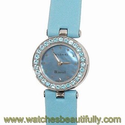 Authetic BVLGARI watch Bzero1 Quartz BZ22S ladies used Wristwatch Blue