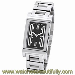 Authentic BVLGARI watch Rettangoro Quartz RT39S ladies used Wristwatch