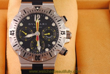 BNIB Bulgari Diagono Professional Scuba Chrono SC40SVD Flyback Automatic SS 40mm