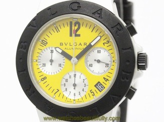 BVLGARI Aluminium Chronograph LTD Edition Automatic Mens Watch AC38TA (BF112405)