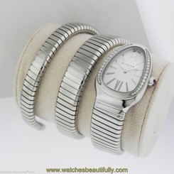 Bvlgari Bulgari Serpenti SP35C6SDS.2T Stainless Steel DIAMOND Ret: $11,100