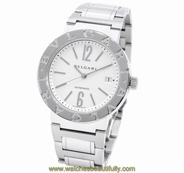 Pre-Owned BVLGARI BB38SSAUTO Bvlgari Bvlgari Men's SS White Automatic Watch, MD