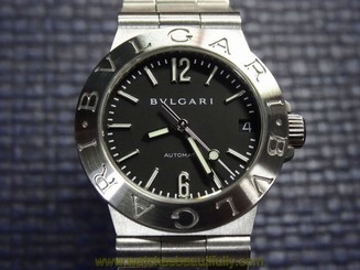 AUTHENTIC WOMEN'S BVLGARI AUTOMATIC LCV29S BLACK DIAL DATE VERY CLEAN