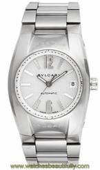 New BVLGARI ERGON Stainless Steel White Dial Men's Automatic Watch EG35C6SSD,MR