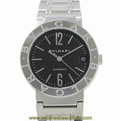 Pre-Owned BVLGARI Bvlgari Automatic Black Women's Wristwatch BB33SSD/AUTO, ML