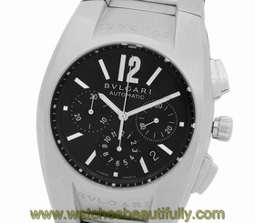 Pre-Owned BVLGARI Ergon Chrono Automatic Black Dial Men's Wristwatch EG40SCH, ML