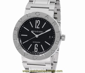 Pre-Owned BVLGARI BB38SSAUTO Bvlgari Bvlgari Men's SS Black Dial Automatic, MD
