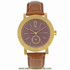 Bvlgari Diagono BB 38 GL AC 18k Yellow Gold Automatic Men's Watch