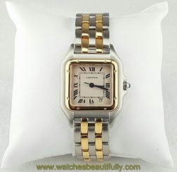 CARTIER PANTHERE 1100 LADY'S WRISTWATCH 18K/STAINLESS STEEL (PB1005025
