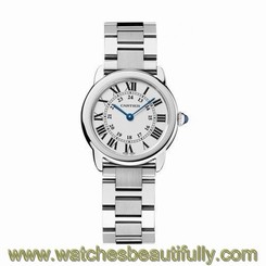 NEW Cartier Ronde Solo Small Ladies Quartz Watch with Bracelet - W6701004 7612456632198