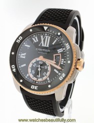 Cartier Calibre de Cartier Diver w7100055 Steel and Gold 42mm Mens Watch 7613268367377