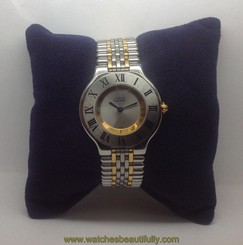 Ladies Cartier Must de Cartier 21 Two-tone Watch Ref #1330