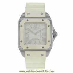 Cartier Santos 100 W20122U2 Stainless Steel Automatic Ladies Watch 4100001463999