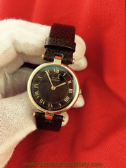 CARTIER 18K GOLD MEN'S Cartier Paris Swiss Vermeil Cartier Watch NICE