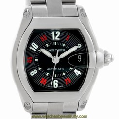 Cartier Roadster Large Mens Steel Vegas Roulette Dial Watch W62002V3