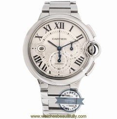 Cartier Ballon Bleu W6920076 Auto 44mm Steel Mens Bracelet Watch Date Chrono 7613268257753