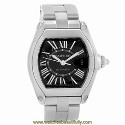 Cartier Roadster Black Dial Mens Large Automatic Watch W62041V3