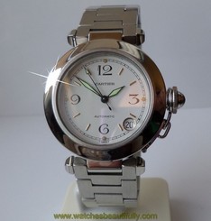 CARTIER Pasha C Steel Automatic Unisex size 35mm