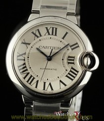 Cartier New Ballon Bleu Mid 36mm Steel W6920046 Auto. Box/Papers/Warranty #CA17