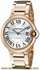 Cartier W69004Z2 Ballon Bleu 36mm Automatic Unisex 18k Rose Gold Watch New Orig 7612456339936