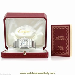 Cartier Santos Galbee Stainless Steel 1564 Unisex Quartz 29mm watch