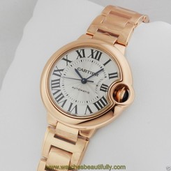 CARTIER Ballon Bleu w6920068 Automatic 18kt Rose Gold NEW Ret: $22,500 7612456782374