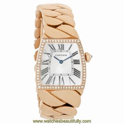 Cartier La Dona Series Ladies 18K Rose Gold Diamond Swiss Quartz Watch WE600501