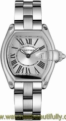 Cartier Roadster 36.5mm Steel Quartz Women's Watch W62016V3 7612456261527