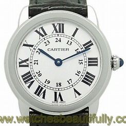 Used[A] Watch Women Cartier Rondosoro SM W6700155 Quartz SS / leather J8O