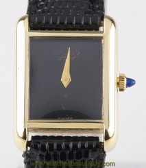 Vintage Must de Cartier 18k Yellow Gold Electroplated Women's Quartz Watch