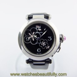 Pre-owned CARTIER W3109699 Pasha C Winter Flower 2007 Limited Ed. Ladies,AS