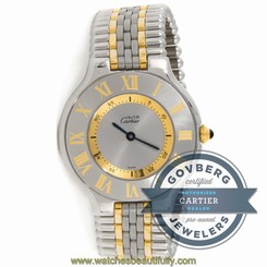 Cartier Must de Cartier W10072F4 Quartz 31mm Steel Yellow Gold Bracelet Watch